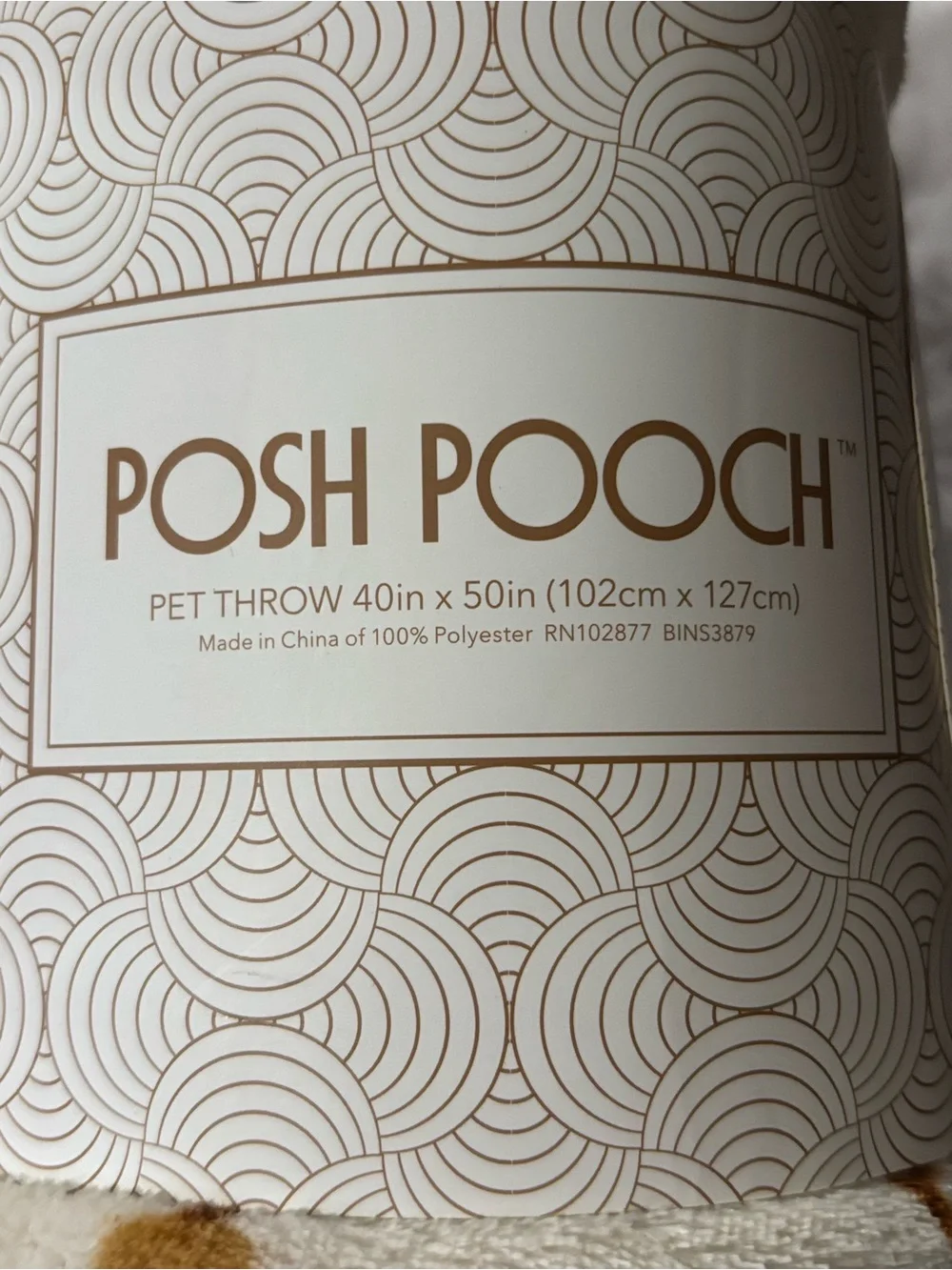 Cream & Gold Pet Throw - Cozy Dog Blanket dachshund